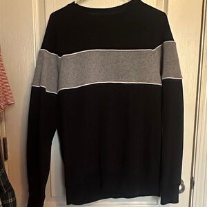 Goodfellow & Co Black and Gray Crewneck Sweater